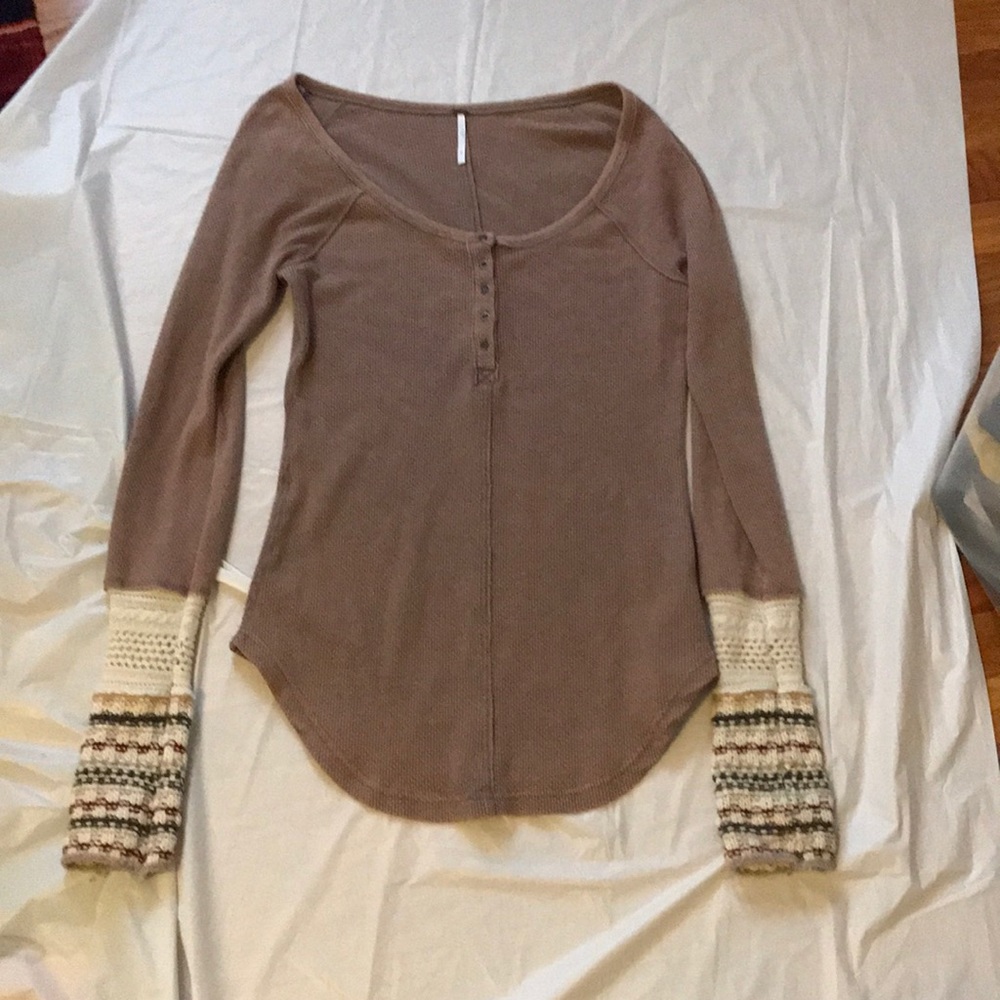 Free ppl long sleeve top